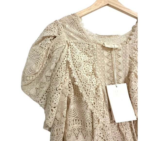 Ulla Johnson Eloise Blouse in Pearl, Size 4  New with tag - Picture 12 of 16